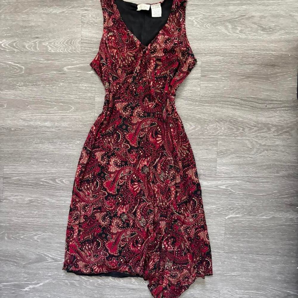 Vintage 90s whimsigoth burgundy dress